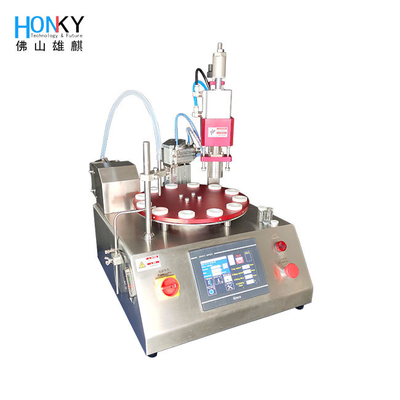 Desktop Clean Workshop Using Insulin Cartridge Filling And Capping Machine With Ceramic Piston Pump For Small Batch Filling And Packing