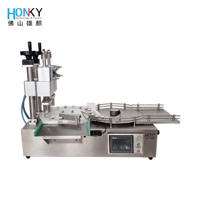 Desktop Using Automatic 5ml Vial crimp Capping Machine With Dual Capping Head for frozen dry powder packing