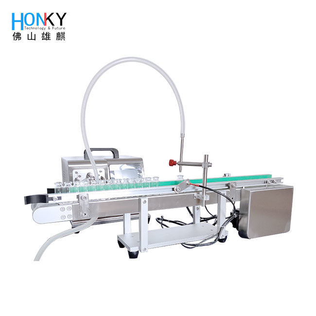 デスクトップライン タイプ 瓶詰め機 瓶詰めライン 瓶詰めコンベヤーと サムル・バッハ 皮膚ケア オイル詰め