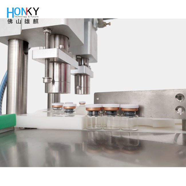 デスクトップ用 10ml 錠剤蓋を割る機械 60bpm 速度と精密な蓋のための 4-6kg/cm2 空気圧