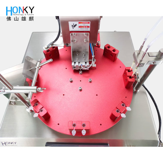 High Precision Ceramic Pump Desktop Filling Machine for Bio Reagent with 50 PCS per minute Efficiency and Stainless Steel 304 Construction