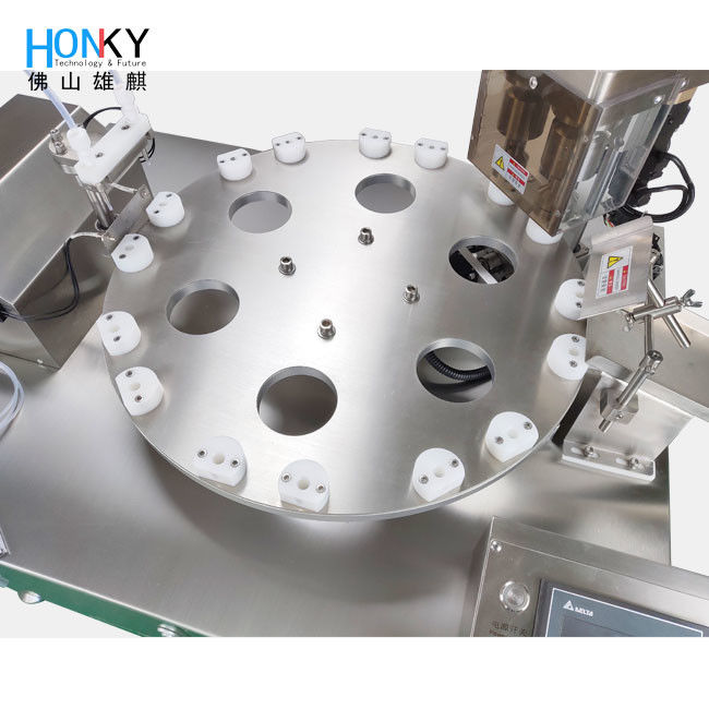 生物試薬用セラミックポンプ搭載、GMP準拠、デスクトップ型バイアル充填機、2400BPH