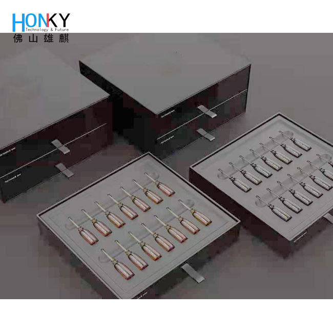 6mlポンプ反しわの血清のプラスチック アンプルのためのデスクトップのびんの充填機