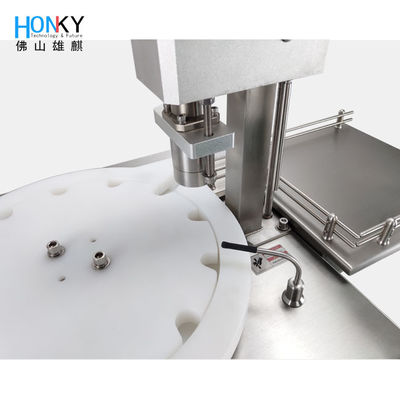 セラミックポンプ付き半自動10mlバイアル充填キャッピングマシン 25 BPM